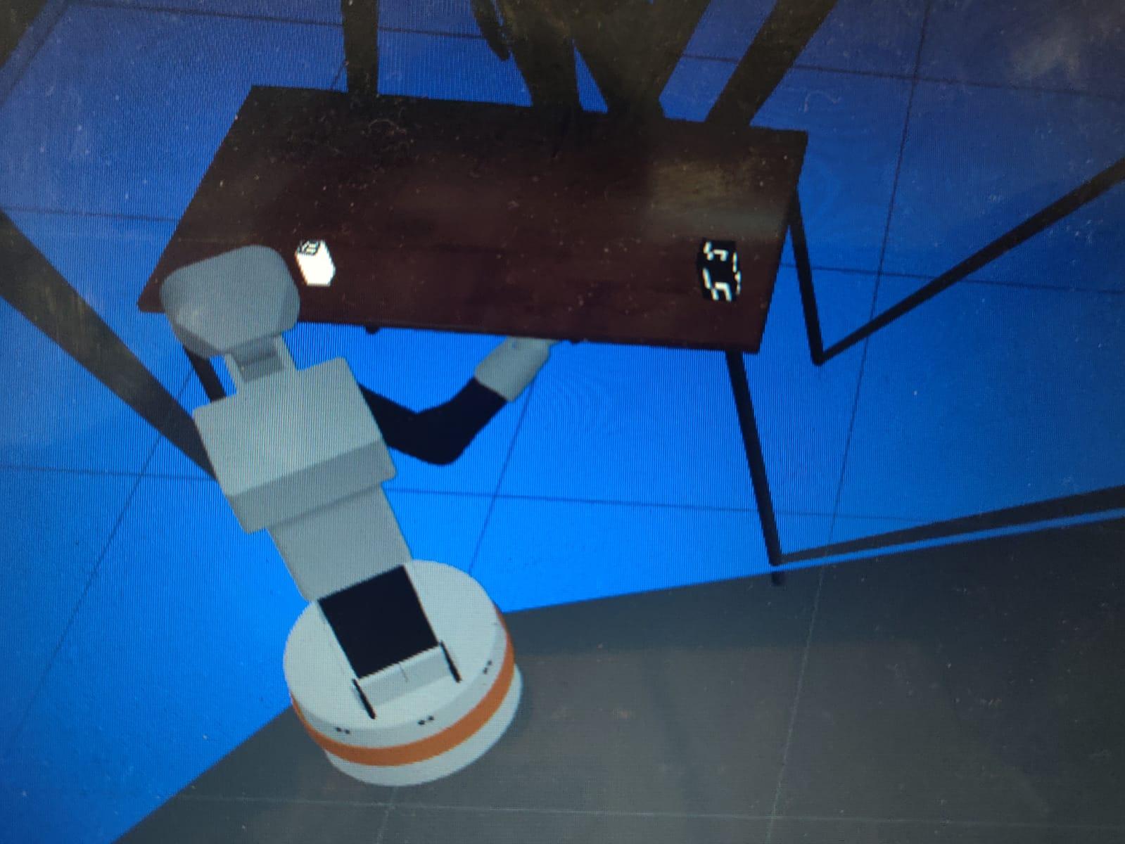 TiaGo humanoid robot in sim.